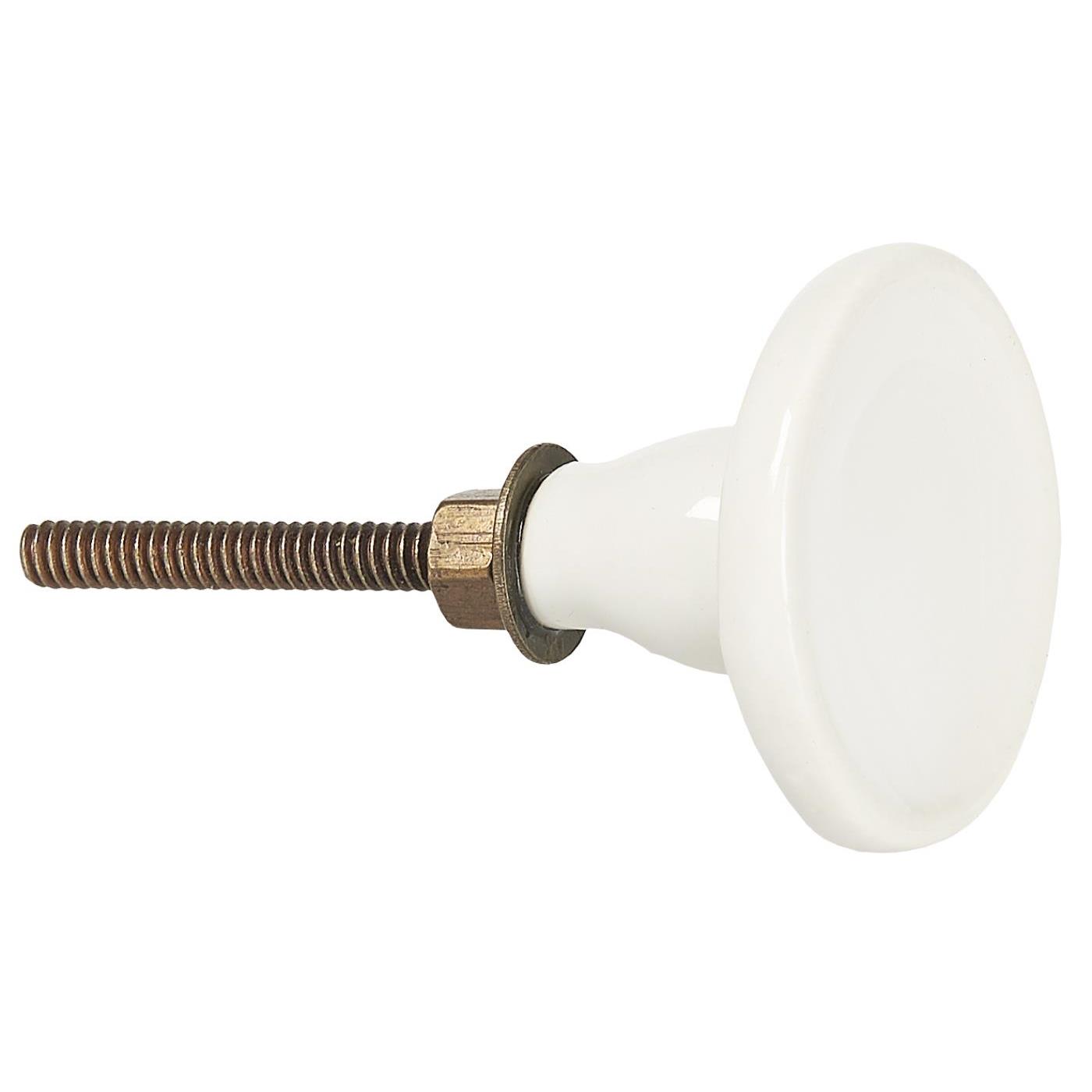 Knopp - vit keramik