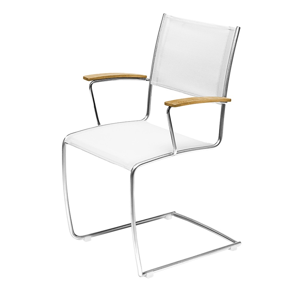 Spring Karmstol Vit Textilene- Hillerstorp