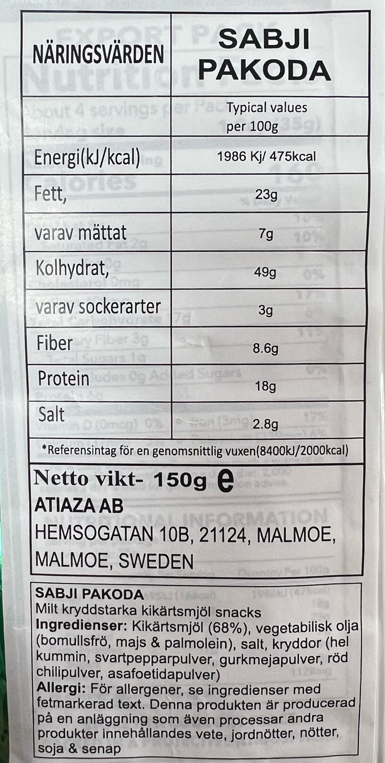 Haldiram´s Sabji Pakoda 150g - 2
