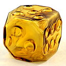 Erkkitapio Siiroinen (Arpa on heitetty 1970) Yellow Dice Vase 10 cm