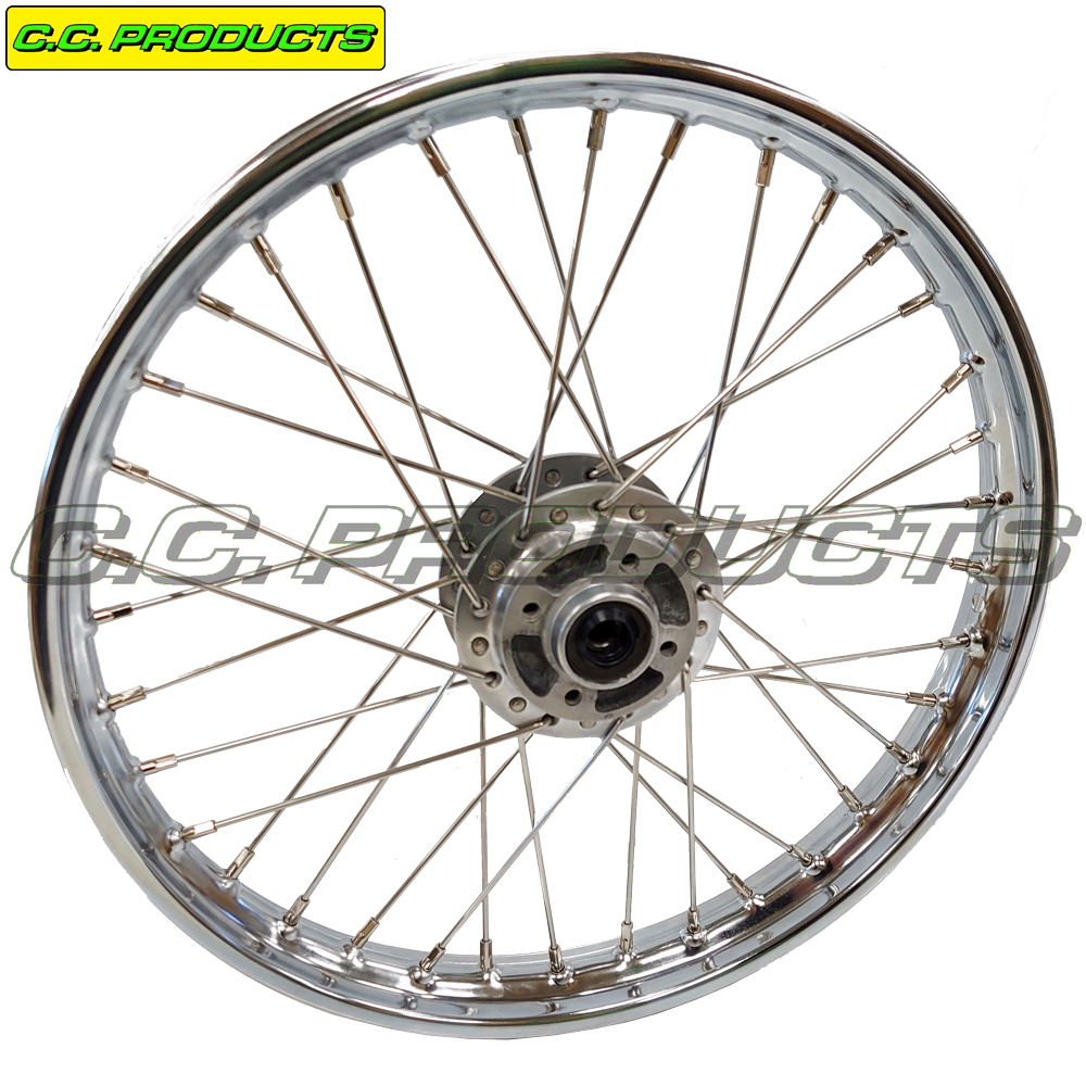 Spoke Set Yamaha FS1 DX 17-inch 75-80 Front Wheel with brake disc - 2