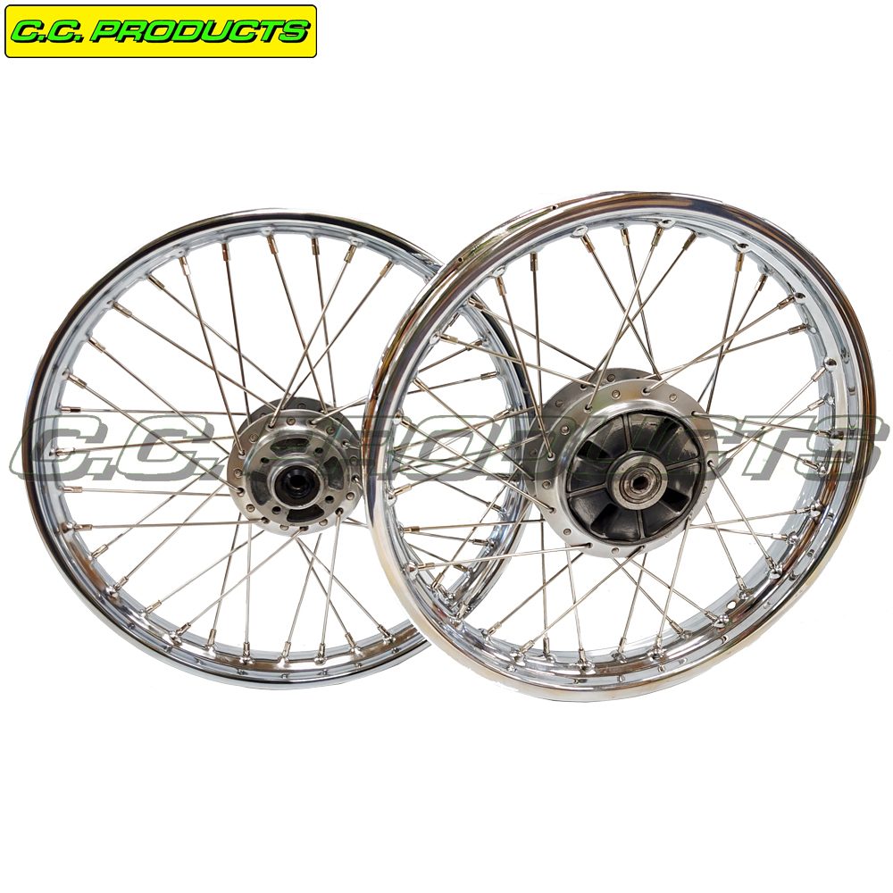 Spoke Set Yamaha FS1 DX 17-inch 75-80 Front Wheel with brake disc - 4