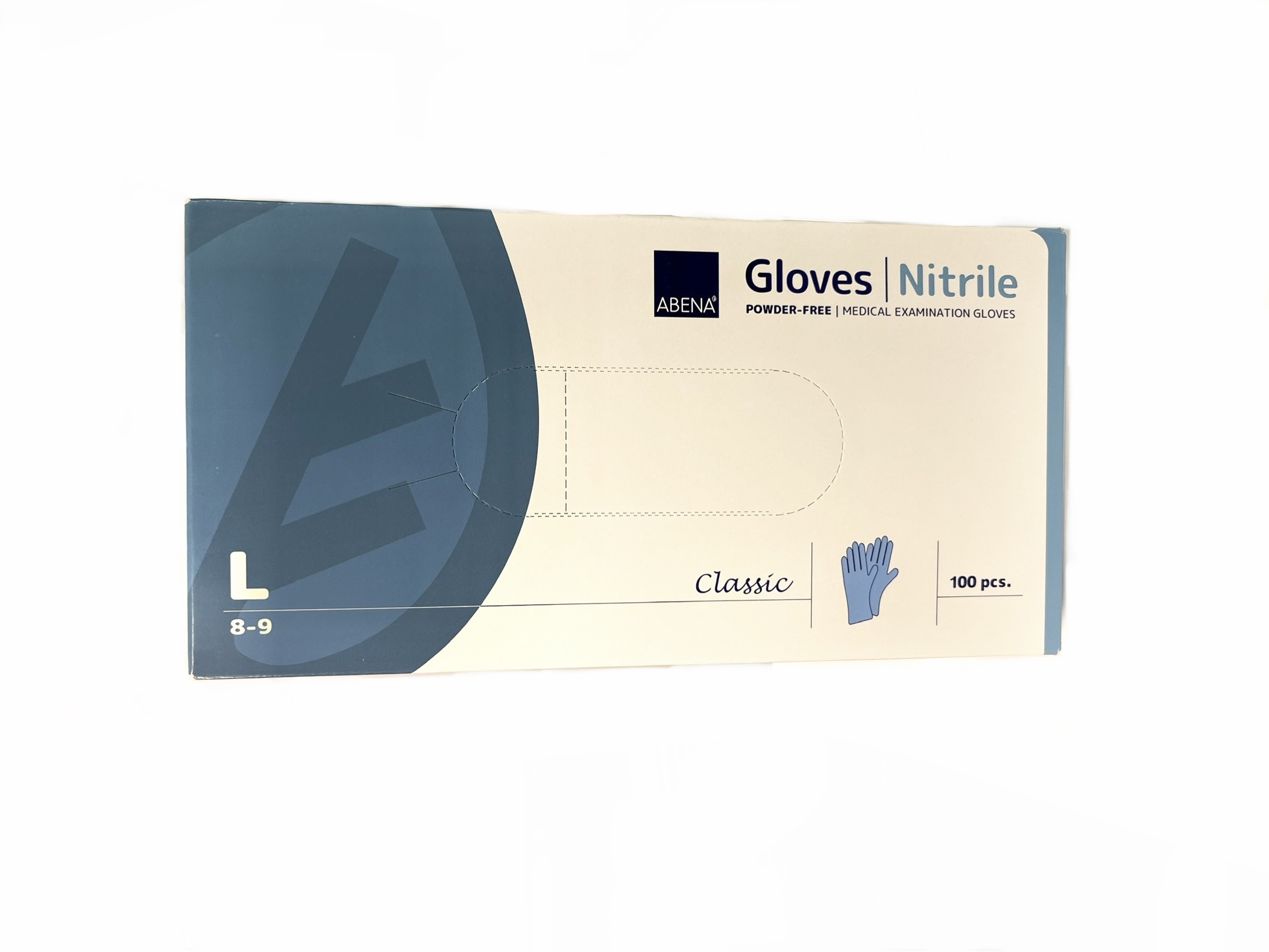 ABENA Classic nitriilikäsine L sininen 100kpl