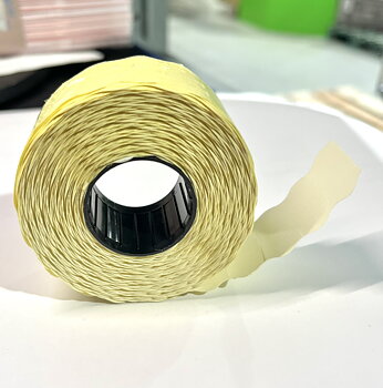 Pris etikett 26x12mm vit 1-rad