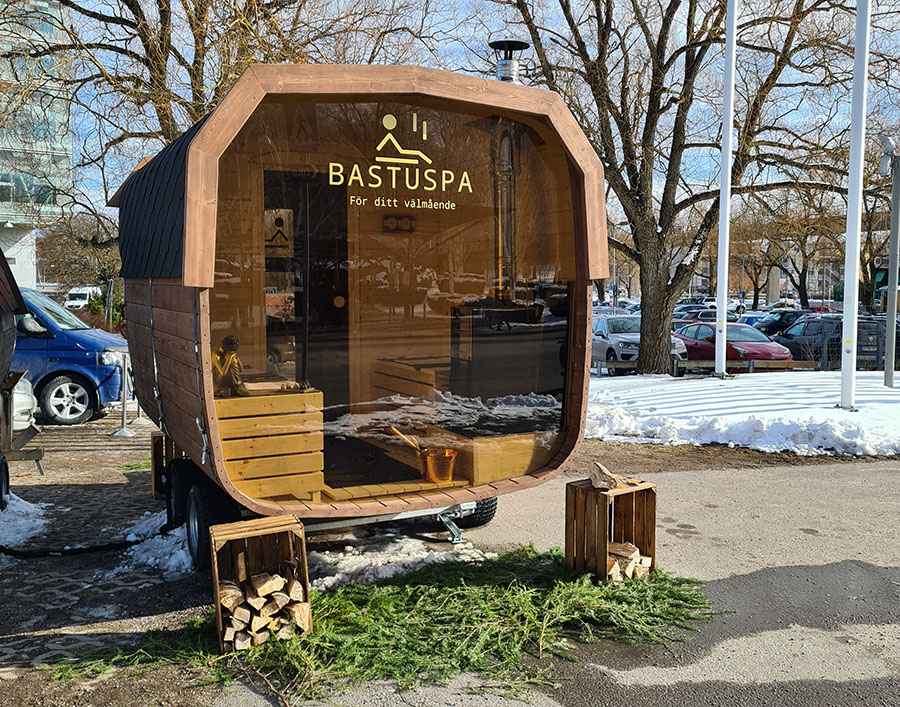 Bastuvagn Föglö 3m med Relax/Omklädningsrum - 3