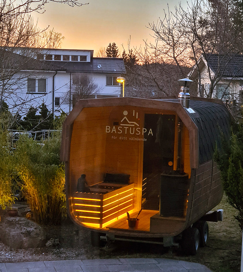 Bastuvagn Föglö 3m med Relax/Omklädningsrum - 4