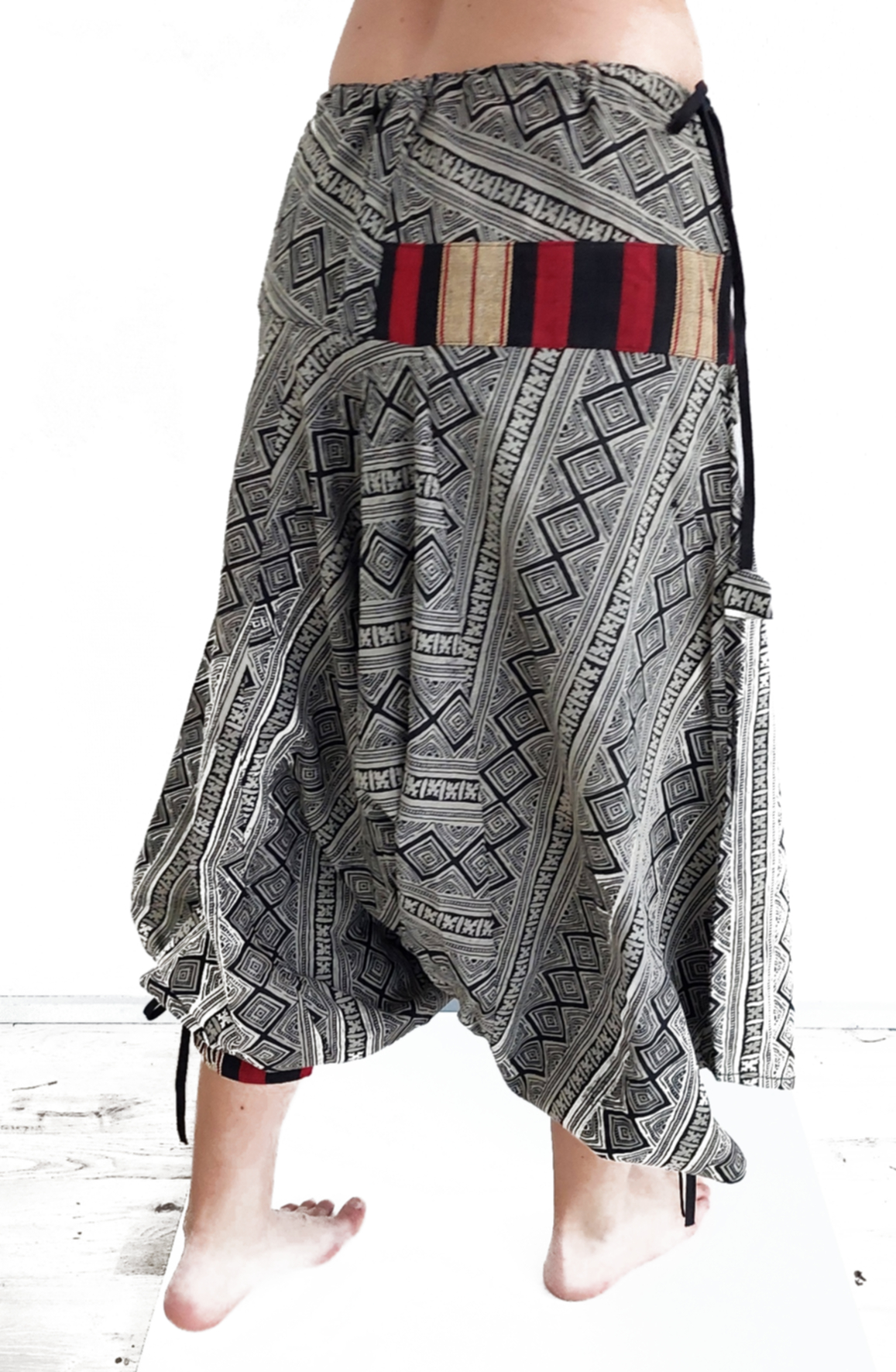 Thai Hill Tribe Haremsbyxor - Aztec Diagonal - 3