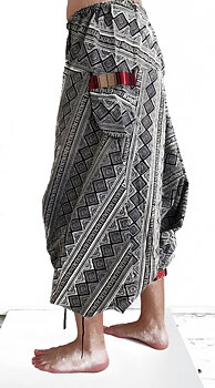 Thai Hill Tribe Haremsbyxor - Aztec Diagonal