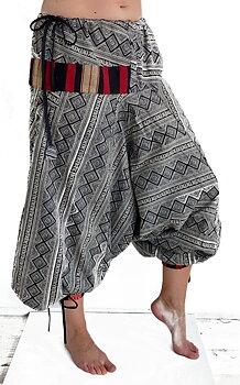 Thai Hill Tribe Haremsbyxor - Aztec Diagonal