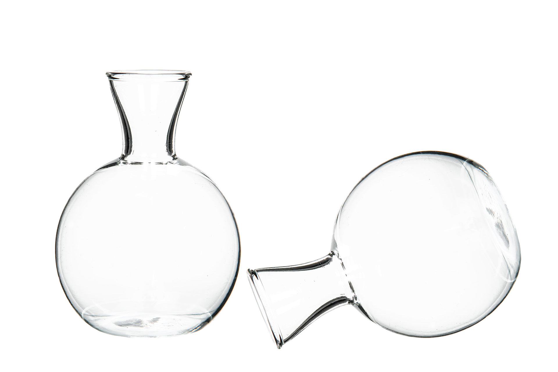 Liten vas i klart glas