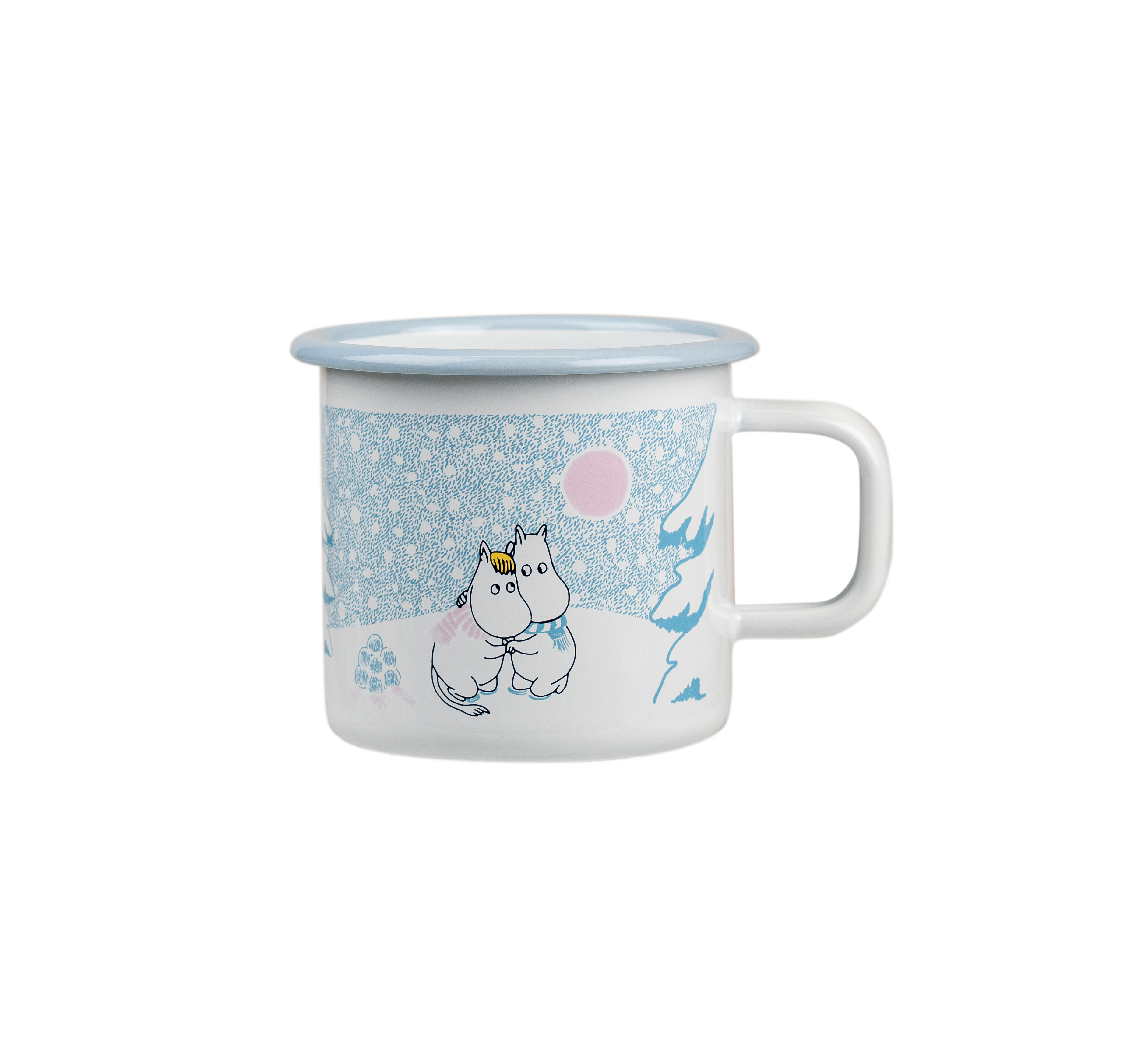 Mumin Emaljmugg 3,7 dl - Let it snow - 2