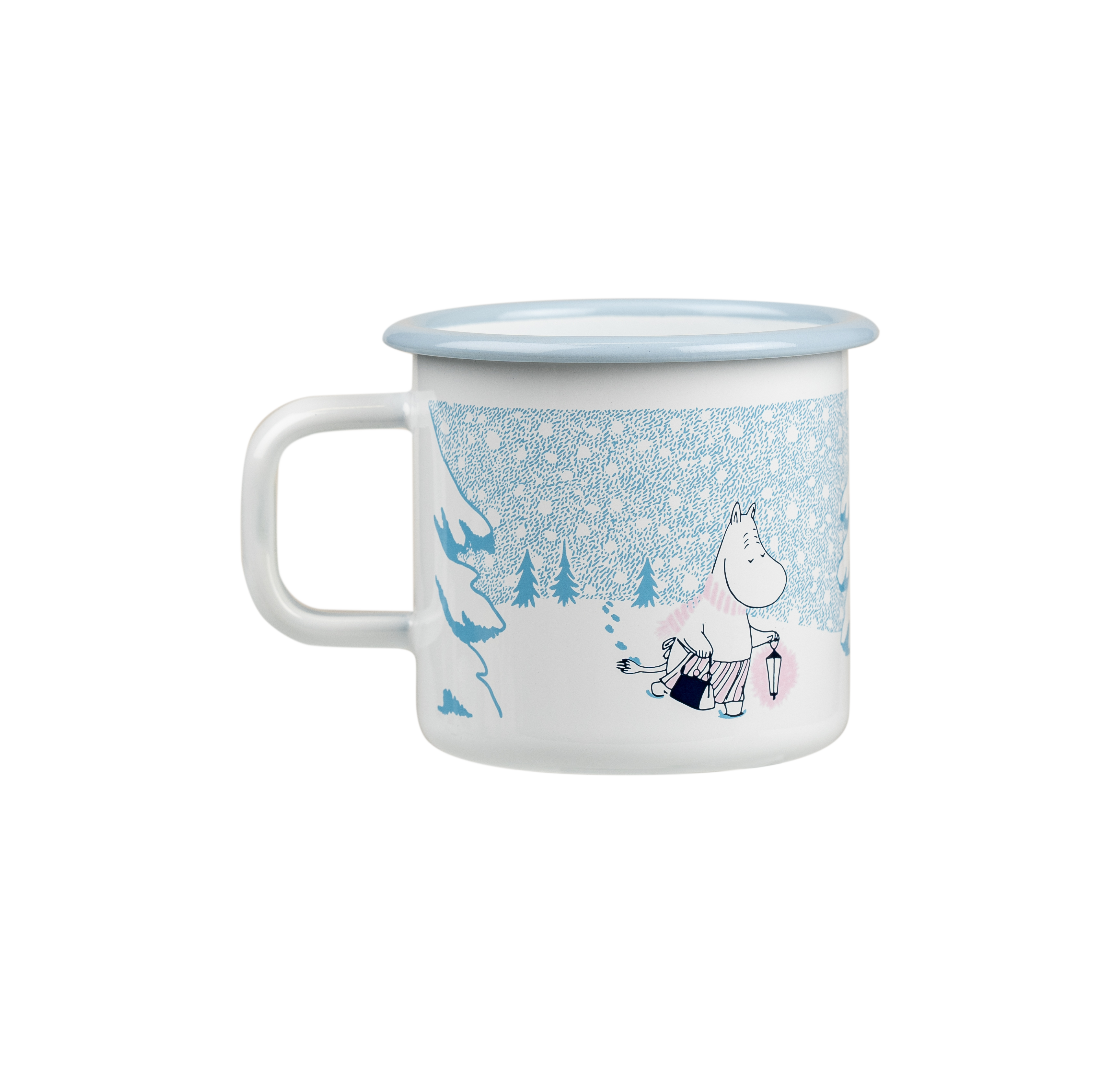 Mumin Emaljmugg 3,7 dl - Let it snow - 3