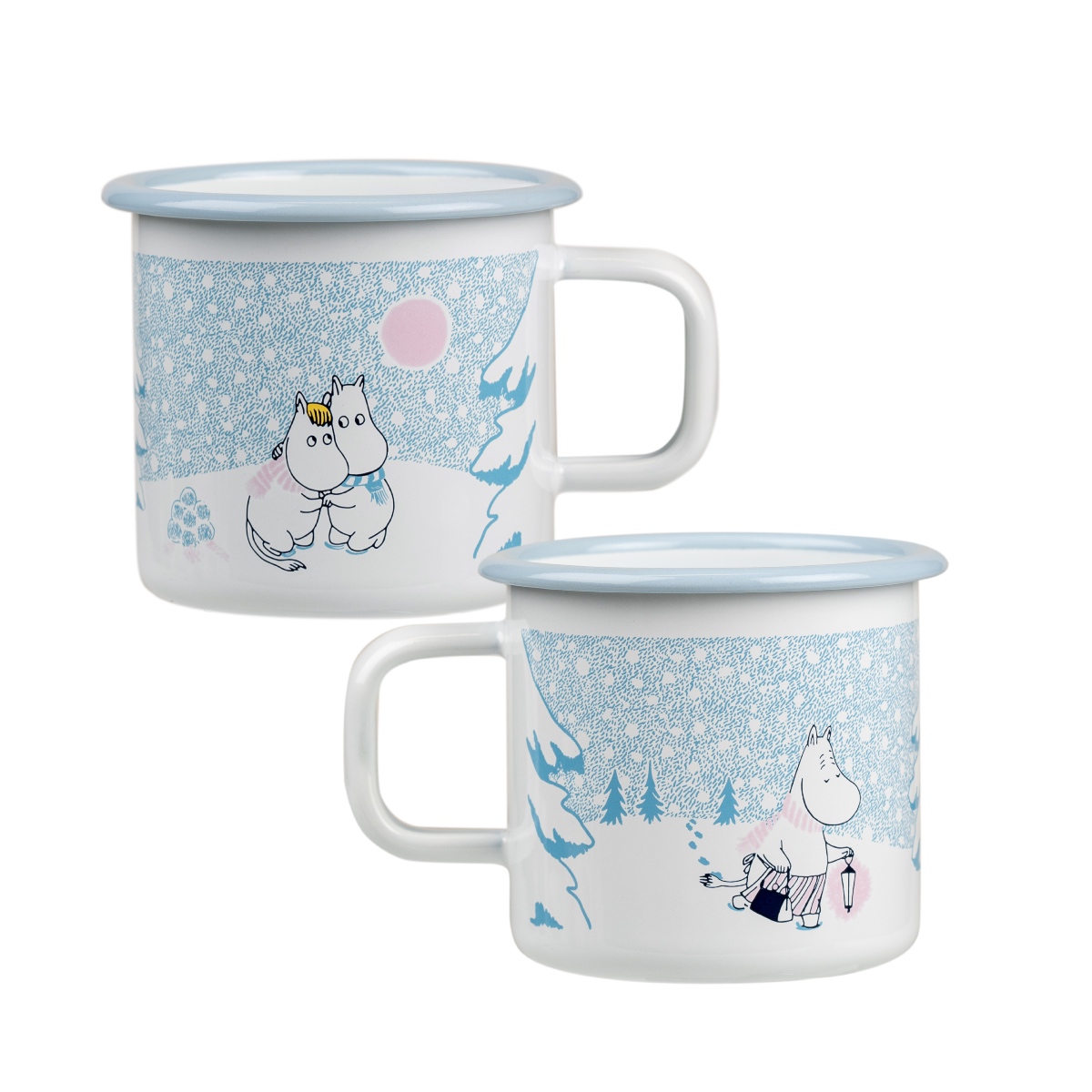 Mumin Emaljmugg 3,7 dl - Let it snow
