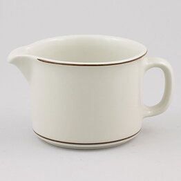 Richard Lindh (Fennica 1979) Sturdy Creamer with Brown Border 12,5 cm