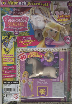 Pyssla med Disney Prinsessor nr 5 2023, Häst och prisrosett + massor av stickers