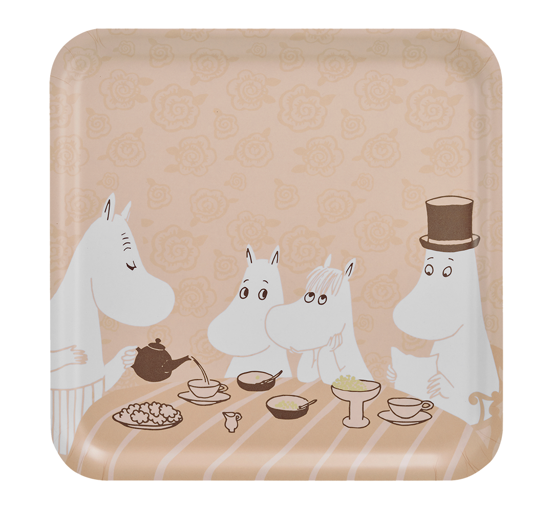 Mumin Bricka 33x33 cm - Coffee Time