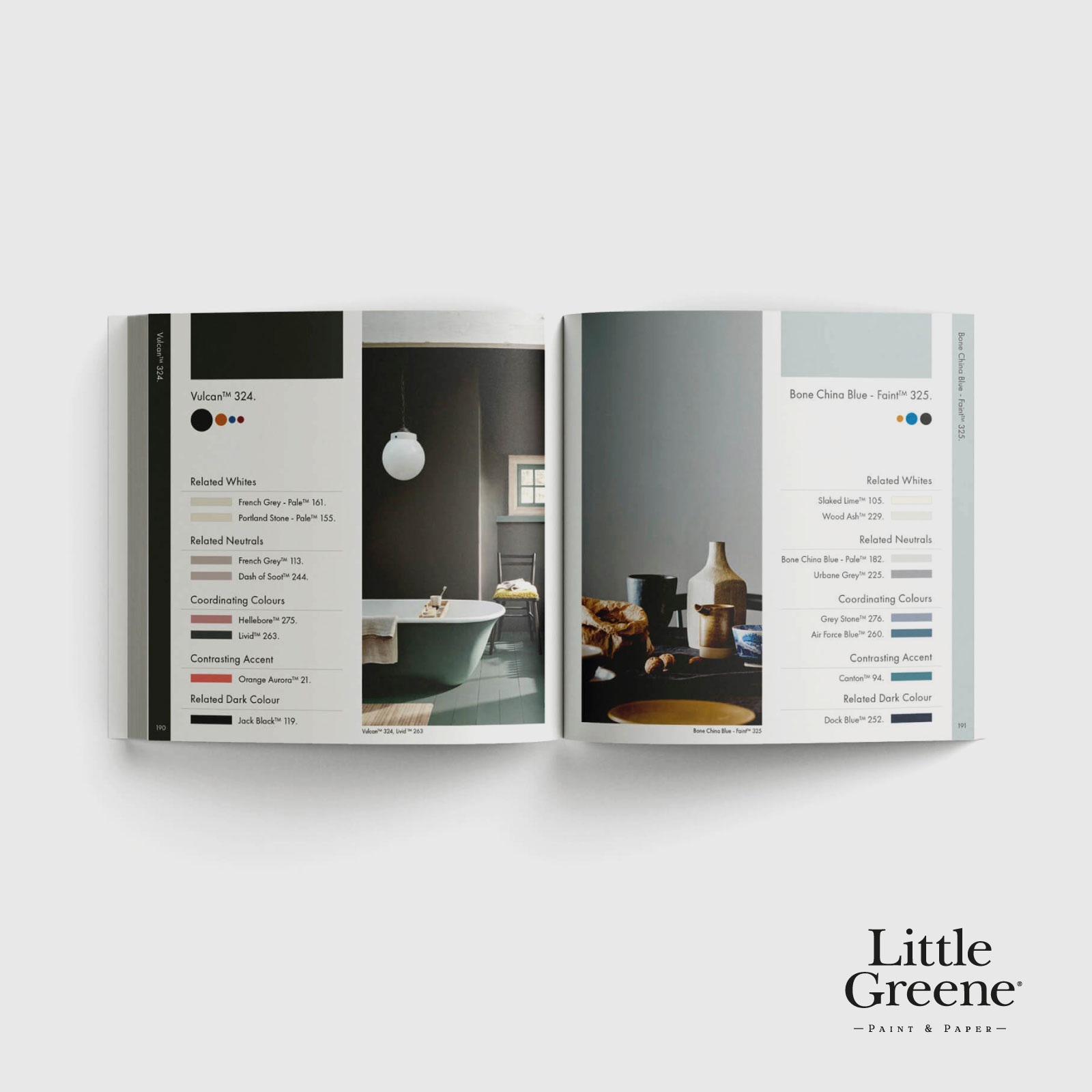 PAKET! FAN DECK LITTLE GREENE + LITTLE BOOK OF COLOUR - 3