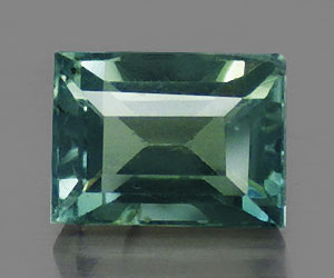 Piedra preciosa de zafiro azul verde azulado natural excepcional en forma de baguette de 0,72 quilates - 3