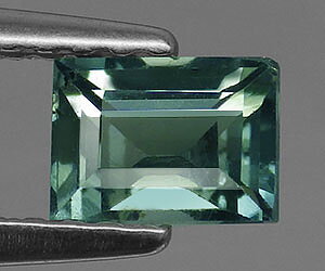 0.72 ct stunning baguette shaped rare natural teal blue sapphire gemstone