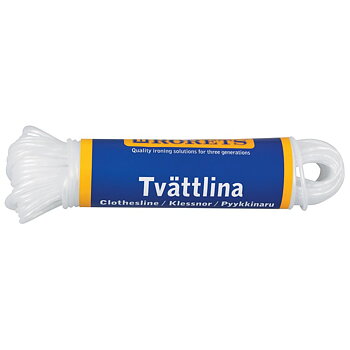 Tvättlina Vit 20m