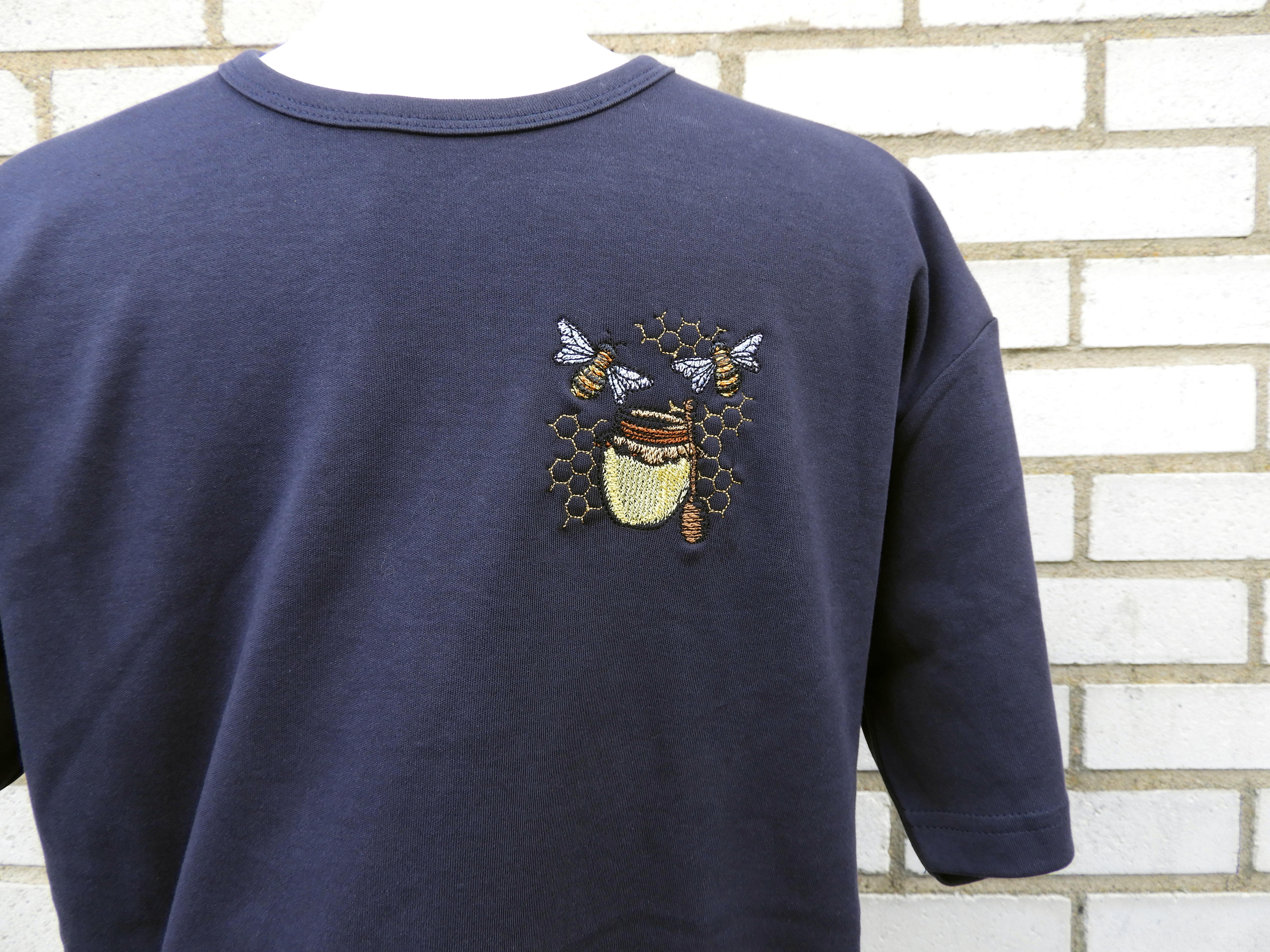  Bi/Honungsburk T-Shirt Navy - 2