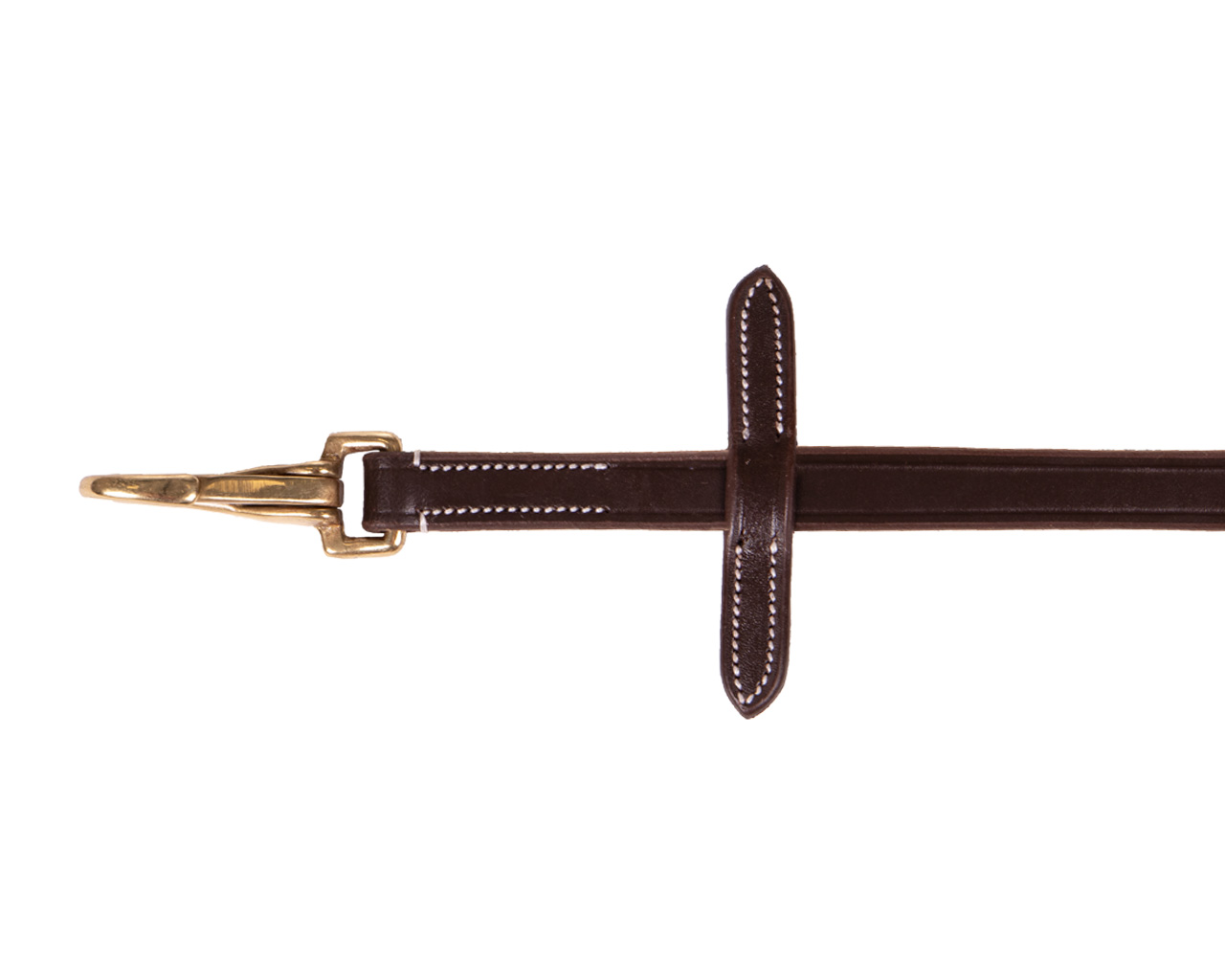 QHP Sidepull & Kreuztrense Aus Leder - Gebisslos Für Pferde Mit Strass-Steinen