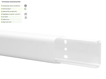 Kanal 80x60 mm Vit - 24 meter