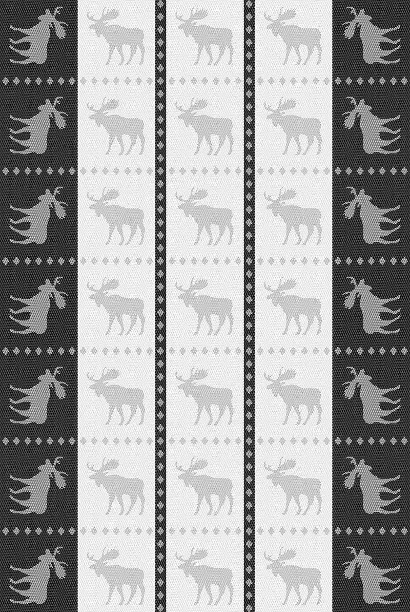 Kökshandduk - Älg, svart - 2