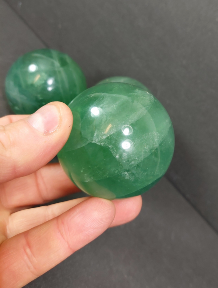 Grön Fluorit (Flusspat) Kula / Klot - 2