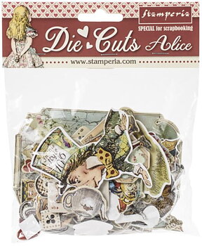 Stamperia Die cuts assorted -Alice Tea Time Collection Fairytale 