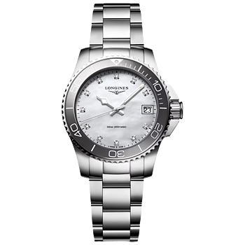 L3.370.4.87.6 Longines Hydroconquest 32 pärlemor diamant index