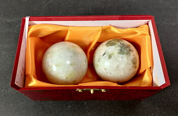 Kinesiska Hälsokulor -  Lantian Jade -  Ljudlös - 55mm