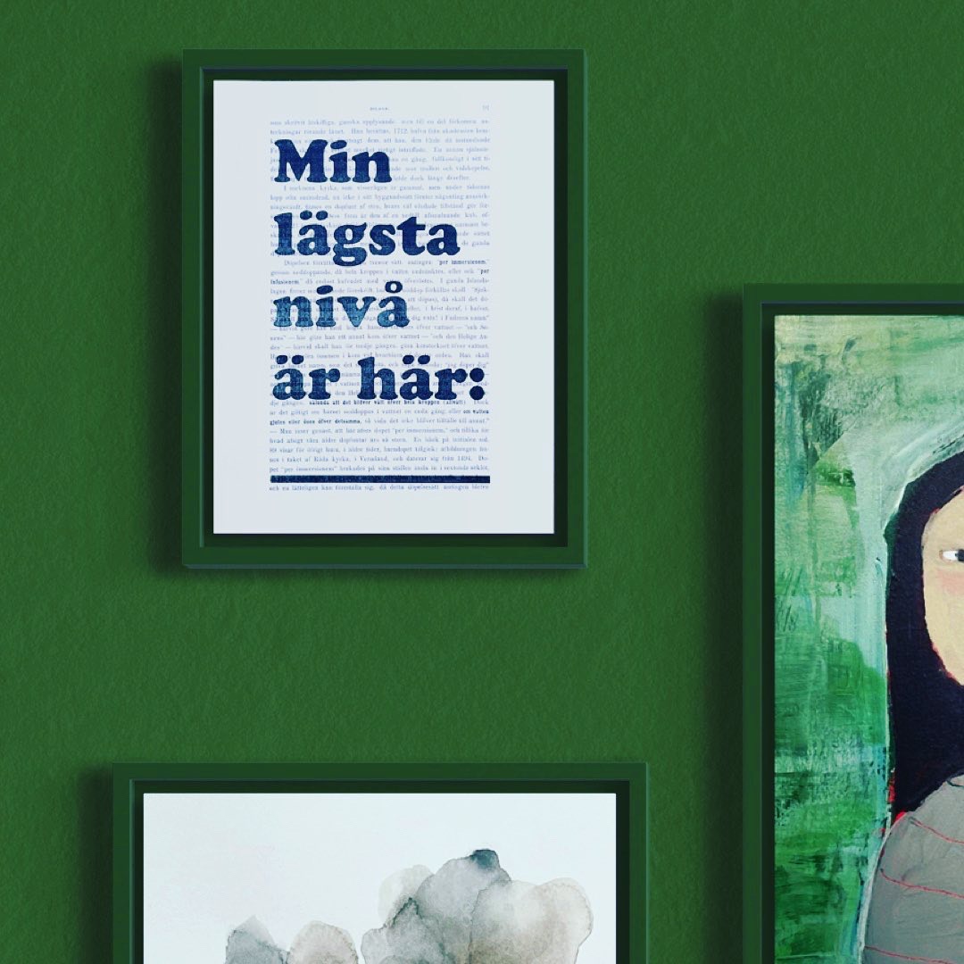 Tavla med texten Min lägsta nivå är här:_____________