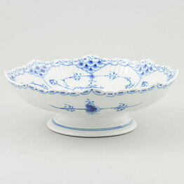 Royal Copenhagen (Blue Fluted 20th Century) Half Lace Footed Bowl 18 cm #511