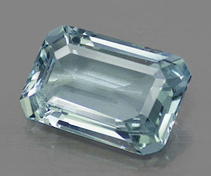 Piedra preciosa de aguamarina genuina natural en forma de octágono de lujo de 0,62 ct - 3