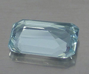 Piedra preciosa de aguamarina genuina natural en forma de octágono de lujo de 0,62 ct - 2
