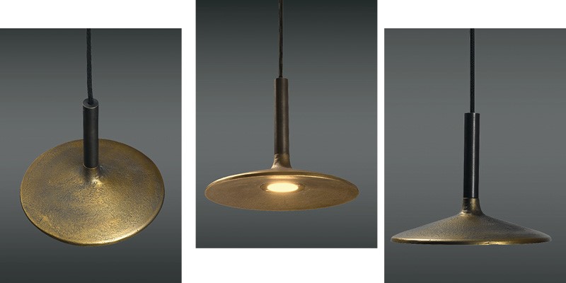 FLUENTE  SMALL- Frezoli,  Taklampa - Mörk mässing - 11
