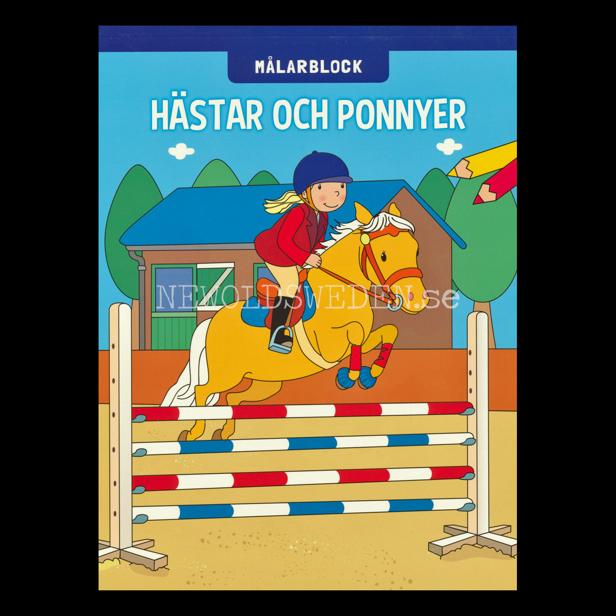 HÄSTAR OCH PONNYER MÅLARBLOCK  - S12