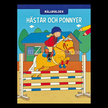 HÄSTAR OCH PONNYER MÅLARBLOCK  - S12
