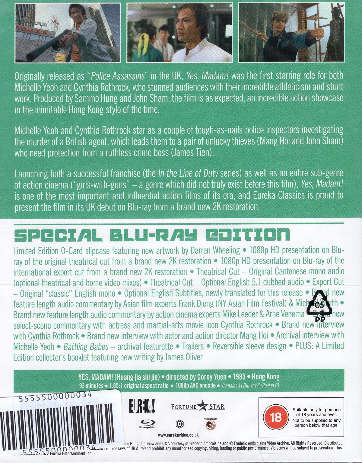 Yes, Madam (In the Line of Duty II) (Limited Edition) (ej svensk text) (Blu-ray) - 2