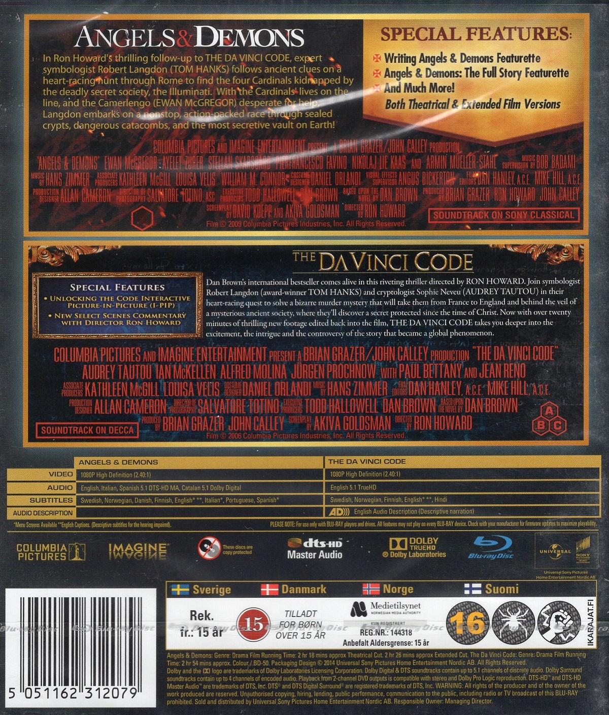 Da Vinci Code / Angels & Demons (2-disc) (Blu-ray) - 2