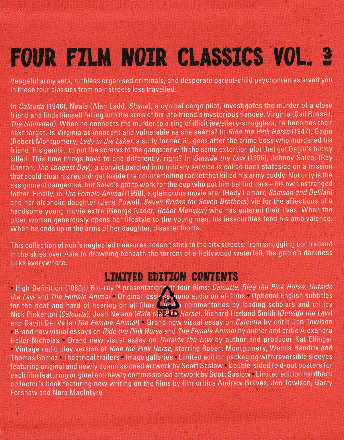 Four Film Noir Classics: Volume 3 (Limited Edition) (ej svensk text) (Blu-ray) - 2