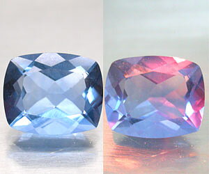 3.99 ct hermosa fluorita que cambia de color natural muy rara