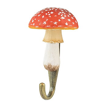Hand carved hook Fly Agaric