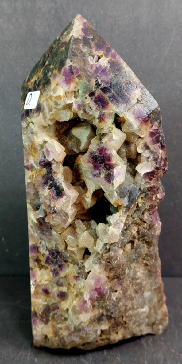 Regnbågsfluorit + druzy sphalerit generator torn - 8