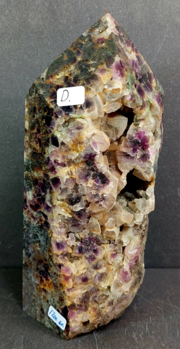 Regnbågsfluorit + druzy sphalerit generator torn - 7