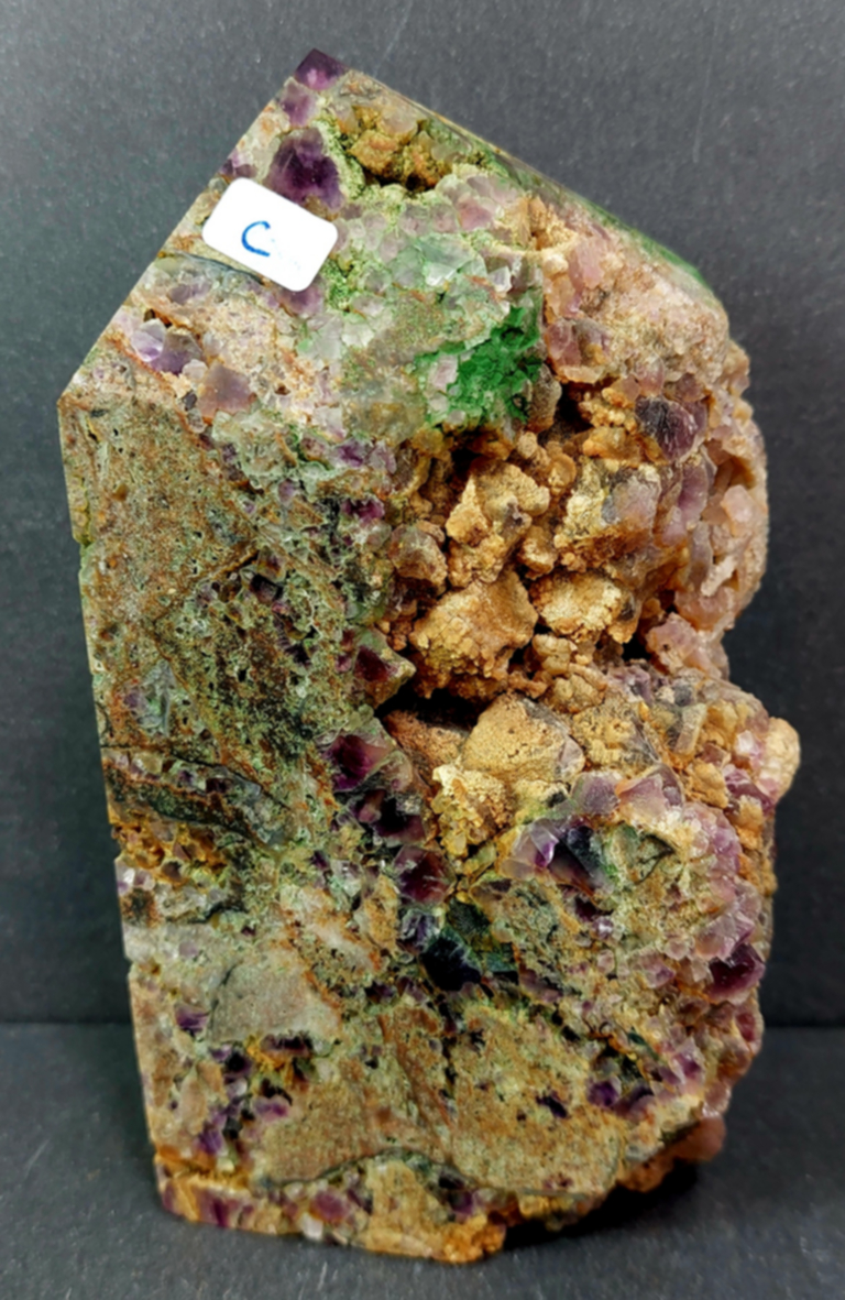 Regnbågsfluorit + druzy sphalerit generator torn - 5