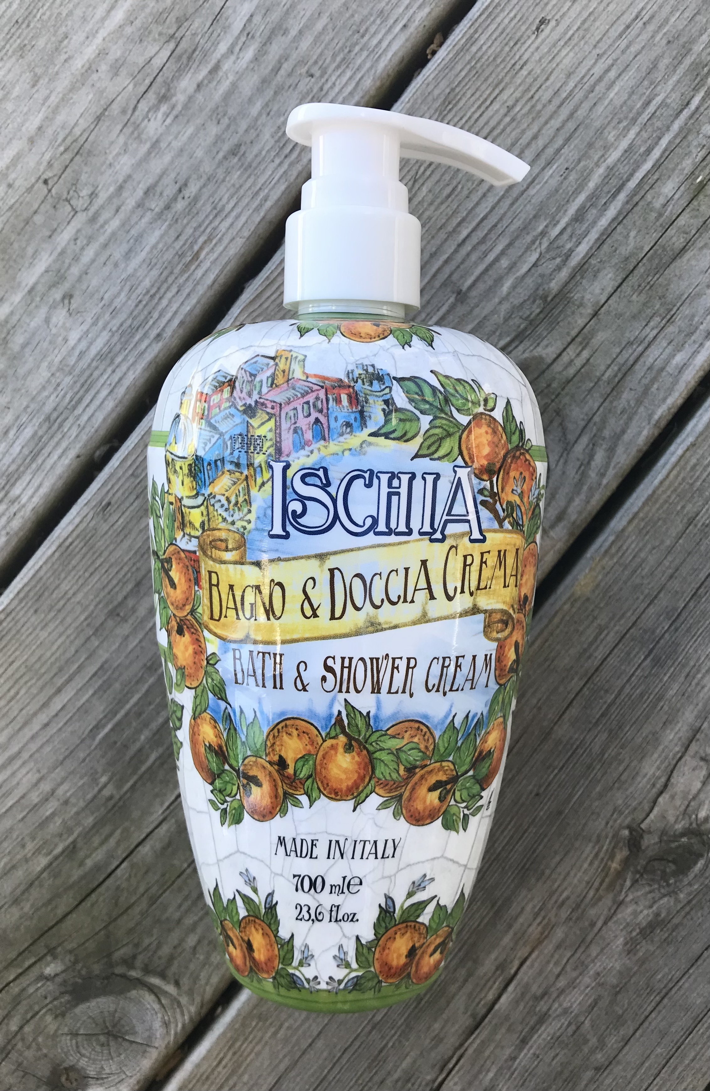 Bath & Shower Foam Pantelleria 700 ml – lyxigt duschskum med grönt fikon, jasmin & mysk