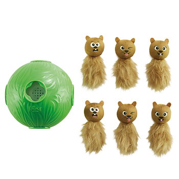  Dog Snuffle N' Treat Ball Puzzle, Green by Nina Ottosson