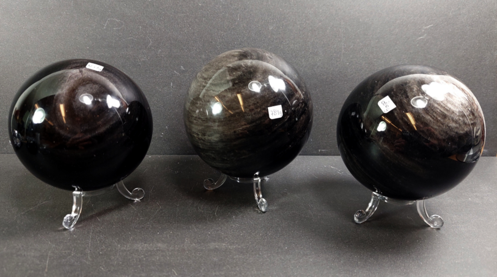 Silver Sheen obsidian Kula/Sfär - 2